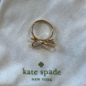 Kate Spade ♠️ Gold Bow Ring Size 6